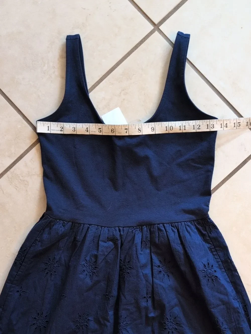 NWT J. Crew Midi Dress Mixed-media Eyelet Blue Lined Size XSP